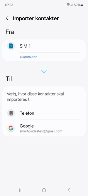 Vælg Google