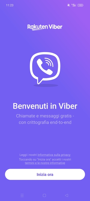 L'app è pronta per l'uso