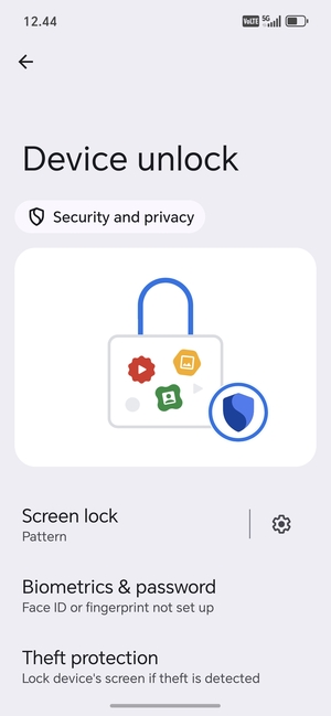 Your phone is now secure with a screen lock