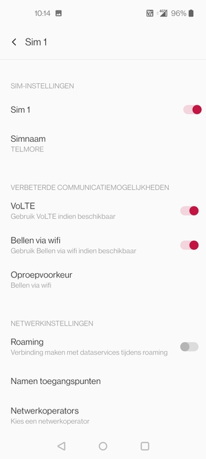 Selecteer Namen toegangspunten