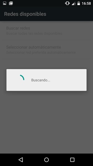 Espere a que la búsqueda termine