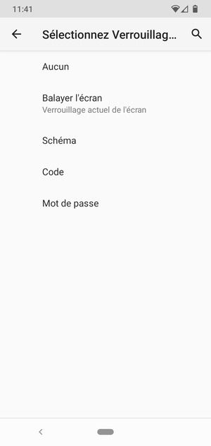 Sélectionnez Schéma
