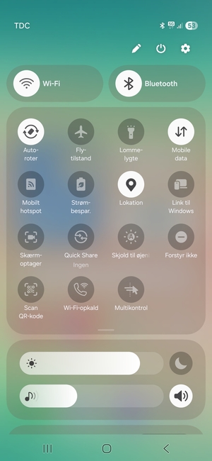 Slå Wi-Fi og Bluetooth fra