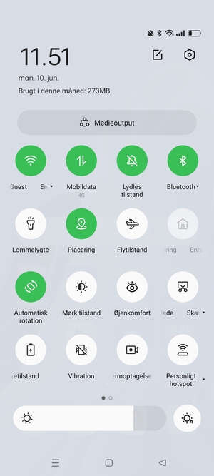 Slå Wi-Fi og Bluetooth fra