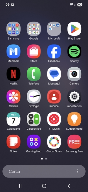 Seleziona Impostazioni