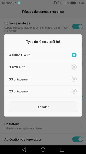Sélectionnez votre option préférée
