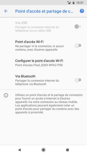 Sélectionnez Configurer le point d'accès Wi-Fi