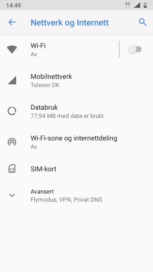 Velg Mobilnettverk