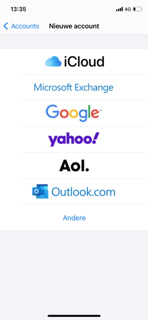 Selecteer Andere
