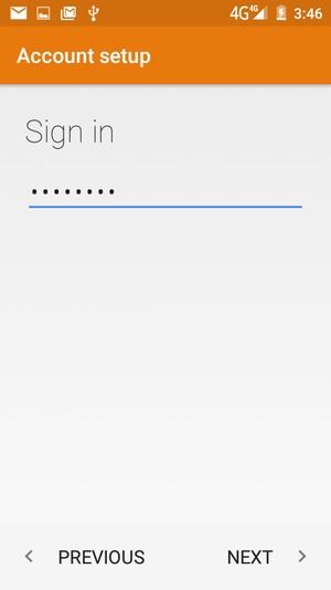 Enter your password and select NEXT