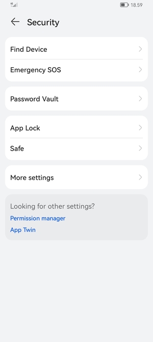 Select More settings