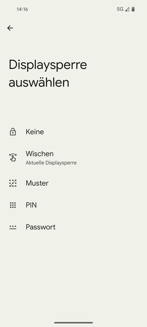 Wählen Sie Muster