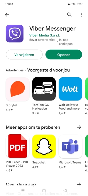 Selecteer Openen
