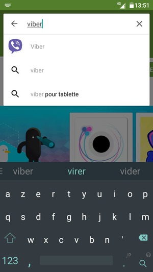 Saisissez le nom de l'appli et sélectionnez Rechercher