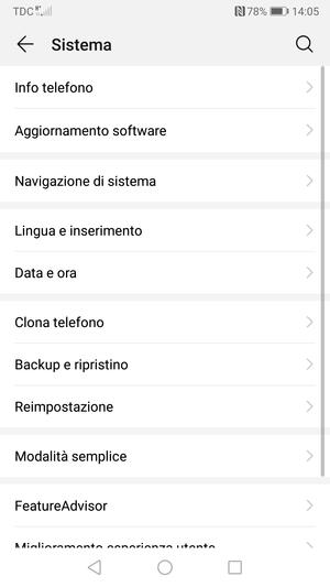 Seleziona Aggiornamenti software