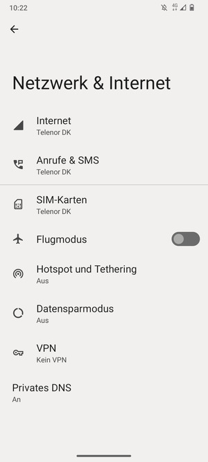 Wählen Sie SIM-Karten