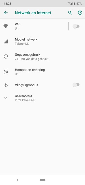 Selecteer Mobiel netwerk