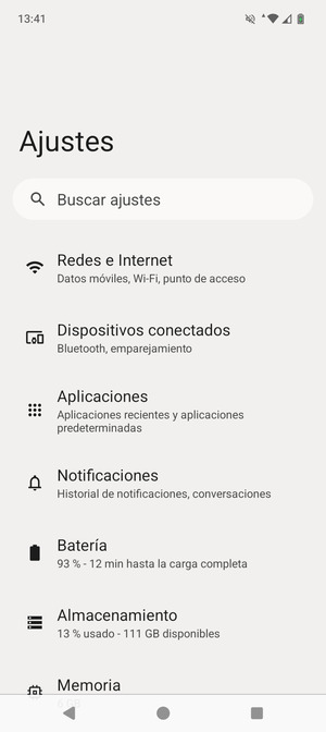 Seleccione Redes e Internet