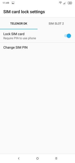 Select Public and Change SIM PIN