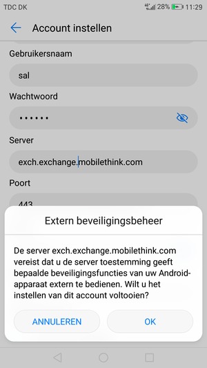 Selecteer OK