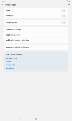 Selecteer Mobiele netwerken