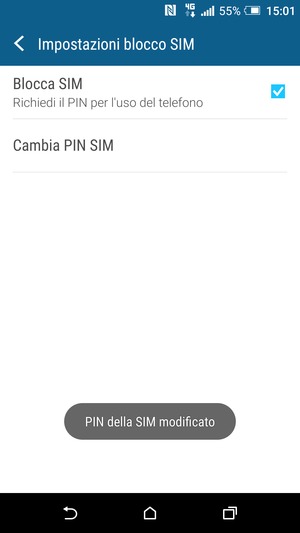 Il tuo PIN della SIM è stato modificato