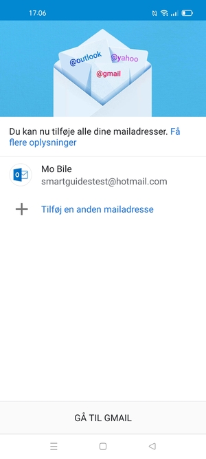 Vælg GÅ TIL GMAIL