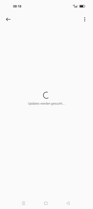 Warten Sie, bis die Suche abgeschlossen ist