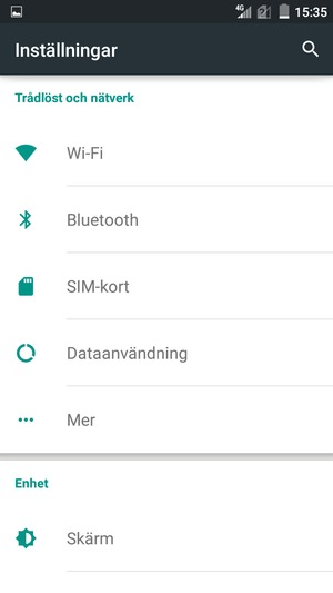 Välj Mer