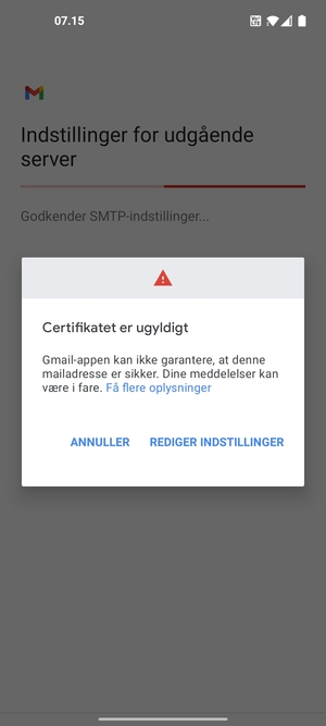 Vælg REDIGER INDSTILLINGER