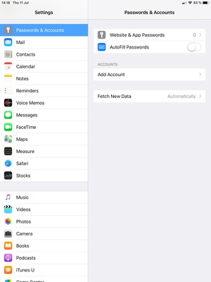 Select Add Account