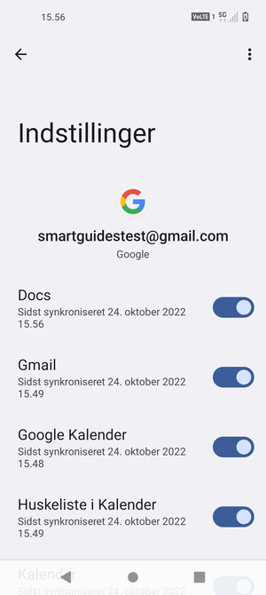 Vælg Menu-knappen