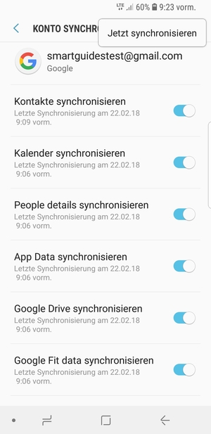Wählen Sie Jetzt
synchronisieren