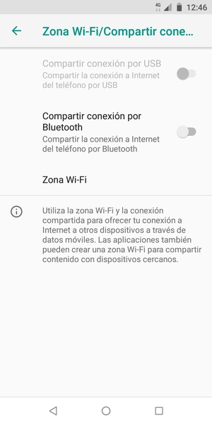 Seleccione Zona Wi-Fi