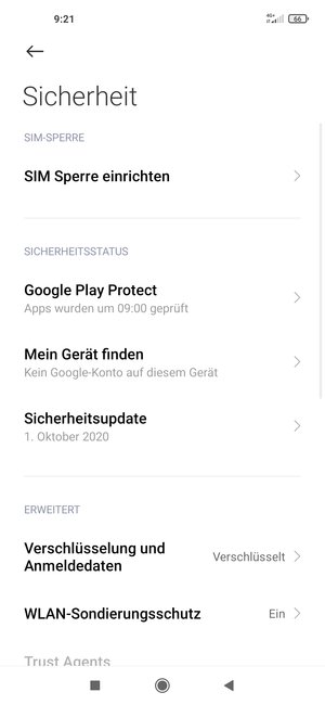 Wählen Sie Sicherheitsupdate