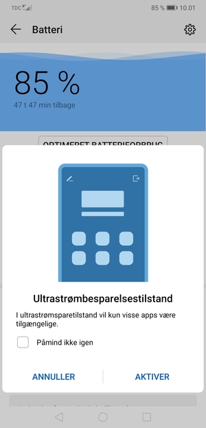 Vælg AKTIVER
