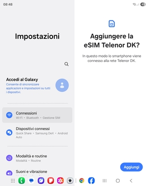 Seleziona Aggiungi