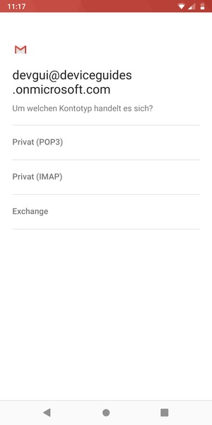 Wählen Sie Exchange