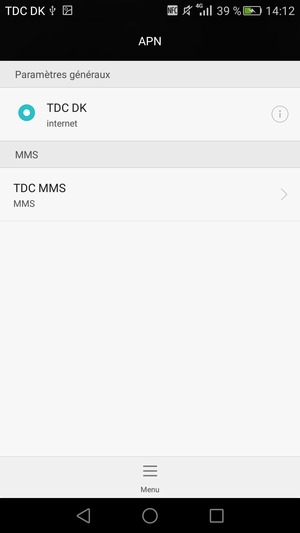 Votre téléphone est maintenant configuré pour les MMS