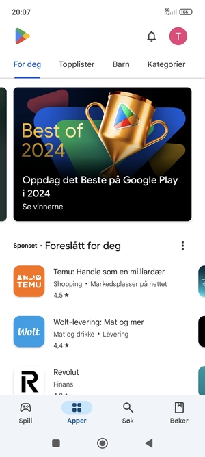 Velg Søk