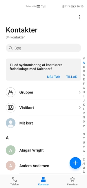 Vælg Menu-knappen
