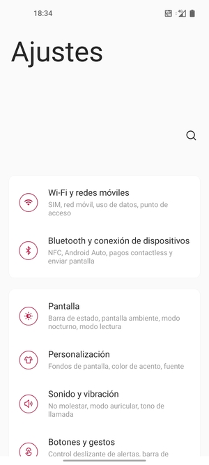 Seleccione Wi-Fi y redes móviles