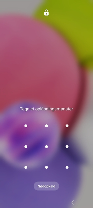 Din telefon er nu sikret med en skærmlås