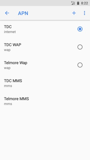 El teléfono ha sido configurado para MMS