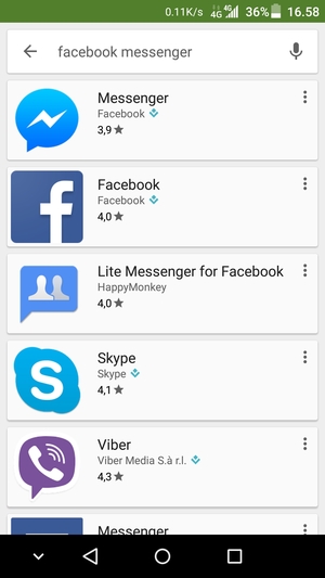 Vælg appen