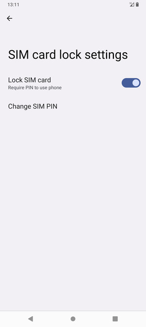 Select Change SIM PIN
