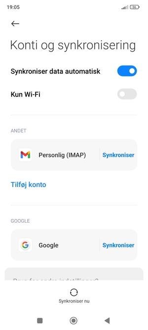 Vælg Google