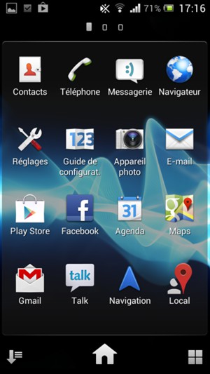 Sélectionnez Contacts