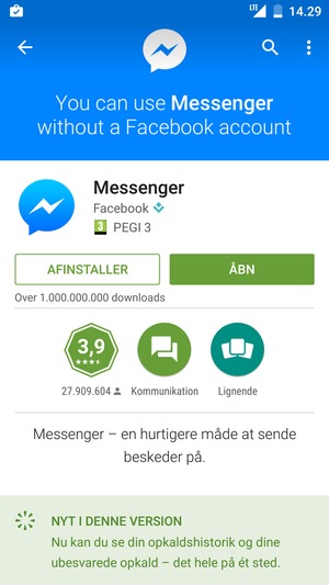 Vælg ÅBN