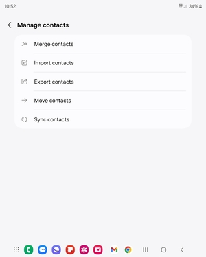Select Import  contacts